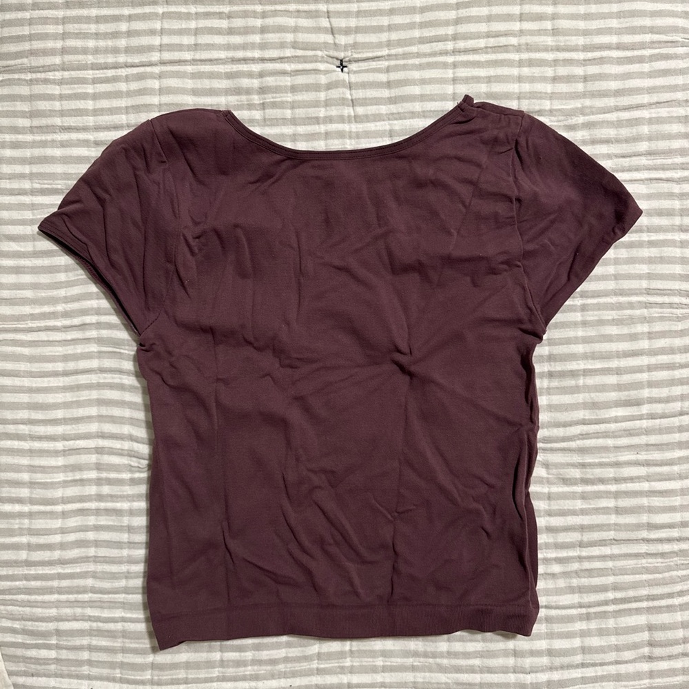 Free People Intimately Cap Sleeve Seamless Cami in Brandy Wine - SIZE XS/S - Picture 5 of 6